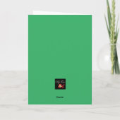 Rustieke, vrolijke vakantiescript naam Green Chris Kaart (Achterkant)