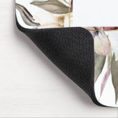 Rustieke Vrouwelijke Waterverf Wildbloemen Floral Muismat (Hoek)