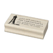 Rustieke Vuurtoren Trouwnamen & Retouradres Rubberstempel (Stempel)