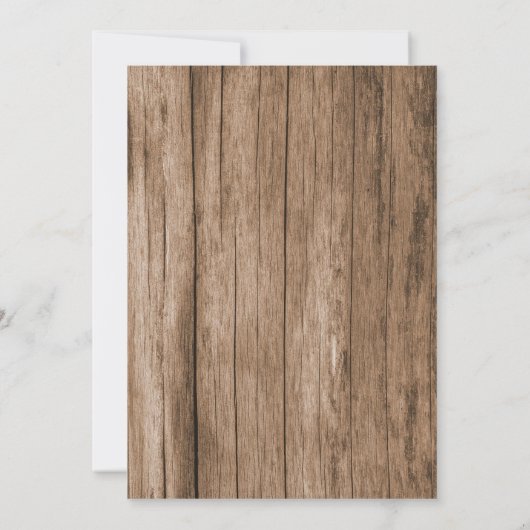 Rustieke  Wagon Boy Verjaardagsuitnodiging Kaart (Achterkant)