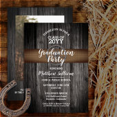 Rustieke Wagon Wheel Klasse Jaar Graduation Party Kaart