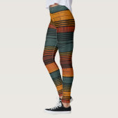 Rustieke warme strepen leggings (Links)