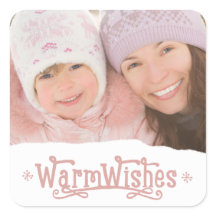 Rustieke warme wensen | Vakantie foto Stickers