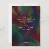 Rustieke Warmte Fotokaart Vakantie Kaart (Achterkant)