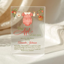 Rustieke Waslijn Appel Meisje Baby Shower