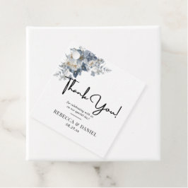 rustieke watercolor illustratie van een bloem bedankjes labels