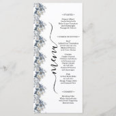 rustieke watercolor illustratie van een bloem menu (Voorkant)