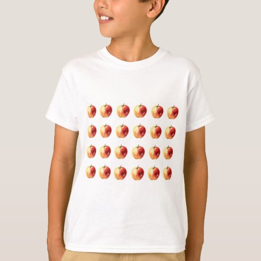 Rustieke Waterverf Apple Pattern Boys T-shirt (Voorkant)