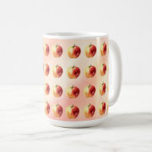 Rustieke Waterverf Apple Pattern Coffee Mok (Voorkant rechts)