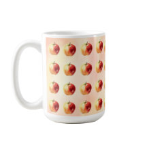 Rustieke Waterverf Apple Pattern Coffee Mok