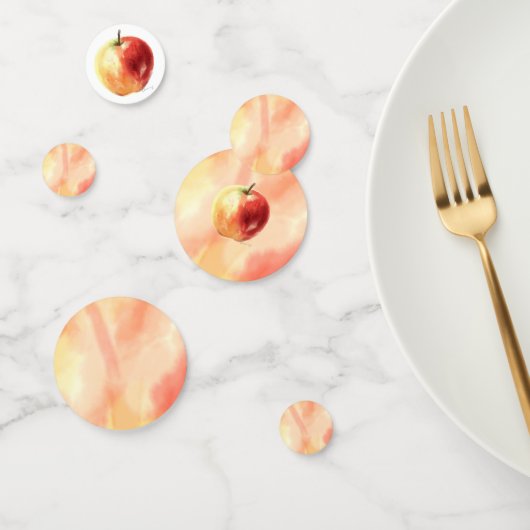 Rustieke Waterverf Apple Pattern Confetti (Groep)