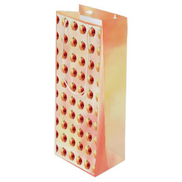 Rustieke Waterverf Apple Pattern Gift Bag Wijn Cadeautas