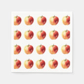 Rustieke Waterverf Apple Pattern Napkins Servet (Voorkant)