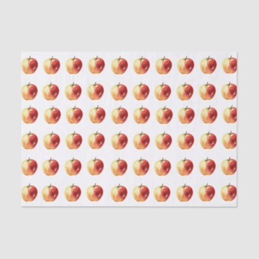 Rustieke Waterverf Apple Pattern Tissue Paper Tissuepapier (Voorkant)