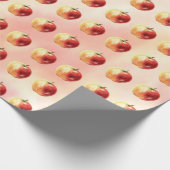 Rustieke Waterverf Apple Pattern Wrapping Paper Cadeaupapier (Hoek)