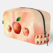 Rustieke Waterverf Apple Toilettas Toilettasje (Rechterhoek)
