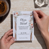 Rustieke Waterverf Arch Boho Wedding Save The Date