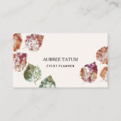 Rustieke Waterverf Art Falling verlaat de herfst Visitekaartje (Voorkant)