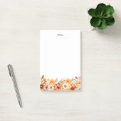 Rustieke Waterverf Autum Flowers Herfst Custom Post-it® Notes (Kantoor)