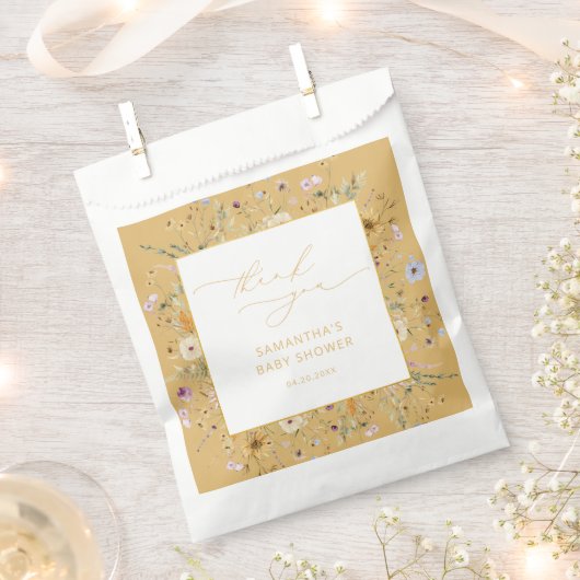 Rustieke Waterverf Baby Shower Bedankje Favor Bedankzakje (Geknipt)