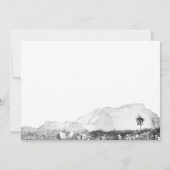 Rustieke waterverf berg bruiloft Dank u kaart (Achterkant)