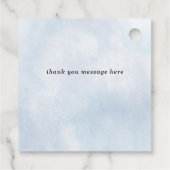 Rustieke Waterverf Bergen Outdoor Pine Bruiloft Bedankjes Labels (Achterkant)