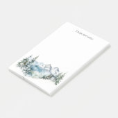 Rustieke waterverf berggewoonte post-it® notes (Schuin)