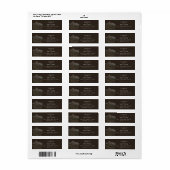 Rustieke Waterverf Berglandschap Bruiloft Etiket (Full Sheet)