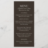 Rustieke Waterverf Berglandschap Bruiloft Menu (Voorkant)