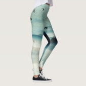 Rustieke waterverf berglandschap leggings (Rechts)