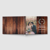 Rustieke waterverf bladeren schuur hout foto Bruil Gastenboek (Volledig)