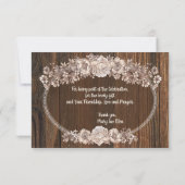 Rustieke waterverf bloem bedankkaart (Achterkant)