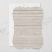 Rustieke Waterverf Bloem Oude Houten Trouw Uitnodi Kaart (Achterkant)