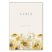 Rustieke Waterverf Bloemen Tafel Kaarten (Voorkant)