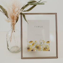 Rustieke Waterverf Bloemen Tafel Kaarten