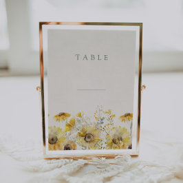 Rustieke Waterverf Bloemen Tafel Kaarten