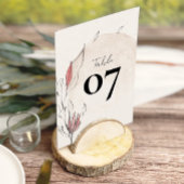 Rustieke Waterverf Bloemen Trouwtafel Nummers