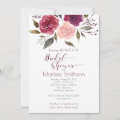 Rustieke Waterverf Bloemen Vrijgezellenfeest | Kaart (Voorkant)