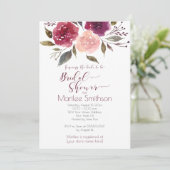 Rustieke Waterverf Bloemen Vrijgezellenfeest | Kaart (Staand voorkant)