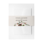 Rustieke waterverf bloemenbruiloft uitnodigingen wikkel (Voorkant Voorbeeld)