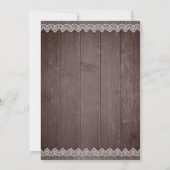 Rustieke waterverf bloemenkant repetitie diner kaart (Achterkant)