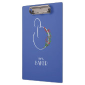 Rustieke waterverf bloemenletter B Klembord (Links)