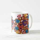  rustieke waterverf bloemenpatroon koffiemok (Voorkant rechts)