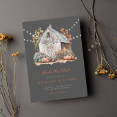 Rustieke Waterverf Bloemenschuur Foto Save the Dat Save The Date