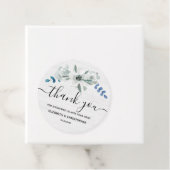 Rustieke Waterverf bloemig baby shower Dank u Bedankjes Labels (In situ)