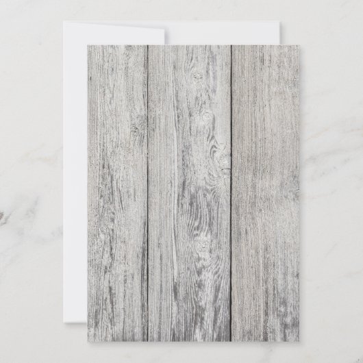 Rustieke waterverf bloemige witte pompoen op grijz kaart (Achterkant)