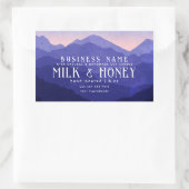 Rustieke Waterverf Blue Mountain Candle Label (Tas)