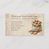 rustieke waterverf boerenmarkt, lokale producten visitekaartje (Voorkant)