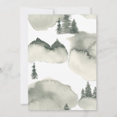 Rustieke Waterverf Bomen Nieuw adres Aankondiging (Achterkant)