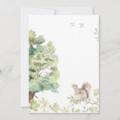 Rustieke Waterverf Bos Bruidsparen Shower Kaart (Achterkant)